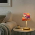 thumbnail image 6 of Watercolor Alcohol Ink Splashes Desk Lamp LED Table Nightstand Lamps with 3 Color Temperatures for Home Bedroom Living Room Decor 8x12, 6 of 8