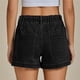 thumbnail image 2 of Pantalones cortos de mezclilla for mujer de talle alto con cordón elástico en la cintura elástica de moda Jorts de mezclilla pantalones cortos de verano, 2 of 7
