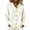 White, variant on TGSLY Women's Drawstring Hooded Sweater Coat Comfy Soft Button Down Long Sleeve Knit Cardigan Relaxed Casual Solid Color Fall Winter Jackets XXXL