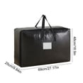 thumbnail image 2 of L Reinforced Handle Large Capacity Storage Bag – Thickened Zippered Container For Clothes, Bedding, And Toys, Large, 2 of 7