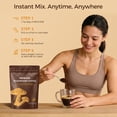 thumbnail image 3 of Mushroom Coffee w/ Adaptogenic Mushrooms, Lion's Mane, Cordyceps, Turkey Tail,Reishi, Ashwagandha, L-Theanine,Green Tea, Instant Coffee Powder for Focus, Digestion & Immunity, Fruiting Body, 6.35oz, 3 of 6