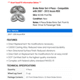 thumbnail image 2 of Brake Rotor Set 4 Piece - Compatible with 2007 - 2013 Acura RDX 2008 2009 2010 2011 2012, 2 of 2