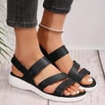 thumbnail image 2 of LUOGENLI Female Womens Sandals with Arch Support Cute Ladies Casual Sandals Solid Color Comfortable Sandals Womens Sandals Dressy Size 11 Womens Sandals with Back Strap 42, 2 of 9