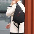 thumbnail image 4 of Bolsa de pecho para hombre Crossbody Bag Multi-bolsillos Messengers Bag Anti Theft Casual para entrenamiento deportivo Barbie Nuevos Originales, 4 of 7
