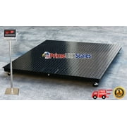 5 Year Warranty 4x4 Floor Scale 48"x48" Indicator Stand 2,500 lb x .5 lb.