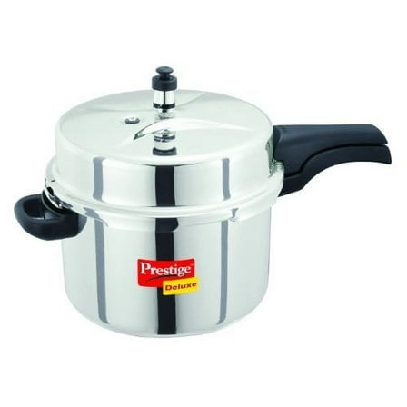 Prestige Deluxe Stainless Steel Pressure Cooker, 8 Liters