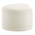 thumbnail image 3 of Accent Chair Bench, Cream Off White, Fabric, Living Room Lounge Cafe Lobby Hospitality Restaurant, Modern Contemporary HB36715, 3 of 12
