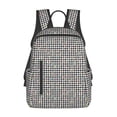 thumbnail image 1 of Fotbe Black And White Houndstooth Mochila Ligera para Hombres y Mujeres - Duradera y Resistente al Agua, Ideal para Escuela, Trabajo, Viajes y Uso Diario, 1 of 7