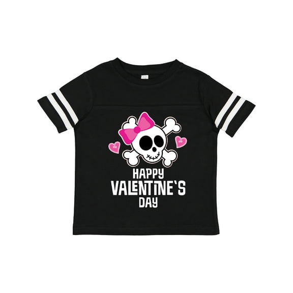 Inktastic Happy Valentines Day Girls Skull Girls Toddler T-Shirt