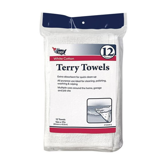 Terry Towels Paint USA Cotton Terry Terry, 14 x 17 cm, paquete de 12 (paquete de 18)