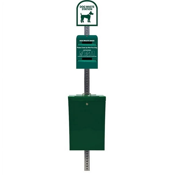 The Gladiator® Dog Waste Station / Tie-Handle Roll (Green)