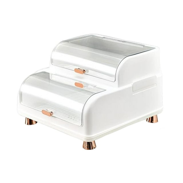 Organizador de utensilios de cocina, escurridor de platos de plástico para encimeras de cocina Blanco
