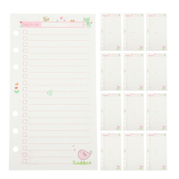 1 Book Notepad Replacement Refills Loose Leaf Notebook Paper Planner Refill Binder ( )
