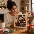thumbnail image 7 of Clearance Gunhay DIY Christmas Pearl Diamond Painting Kit, 5D Pearl Art Craft for Adults and Beginners, Christmas Church and Jesus Wall Decor for Holiday Gifts, Snowmen, 7 of 7