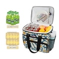 thumbnail image 2 of FORMRS Insulated Cooler Bag 24 Cans Capacity Soft Leakproof Lunch Box with Side Pockets, Whimsy Daisy Pattern, 2 of 7