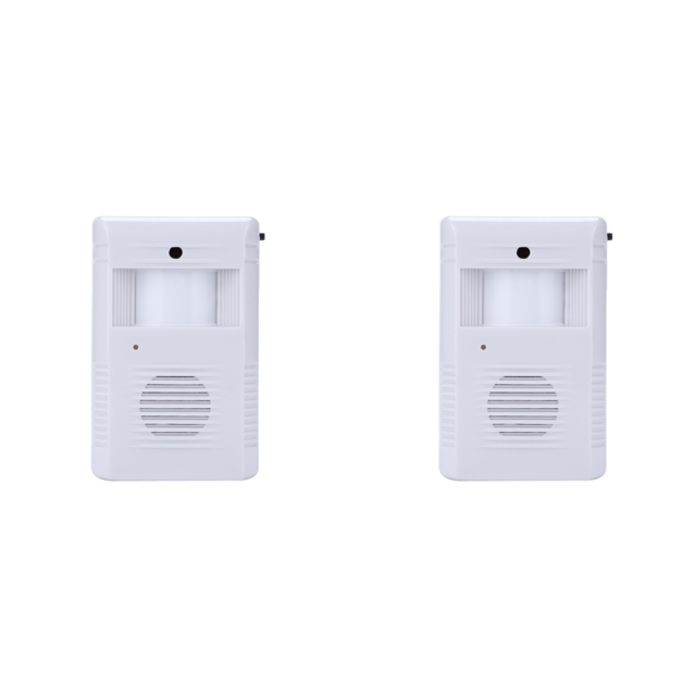 Sistema de alerta de campana de la puerta de alarma blanca bienvenido alojamiento inalámbrico para la tienda
