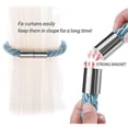 thumbnail image 3 of AAOMASSR 2 Pack Strong Magnetic Curtain Tiebacks Upgrade Nordic Simple Style Drape Tie Backs Double Color Weave Rope Knot Decorative Curtain Holdbacks for Home & Office Window Drapery, 3 of 5