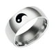 thumbnail image 1 of Fiudx Anillo Yin Yang, Elegante Anillo Giratorio de Acero Inoxidable, Cómodo y Ajustable, Talla 6-13, Diseño Duradero y Resistente a La Decoloración, Regalo de Compromiso para Parejas, Perfecto para, 1 of 6
