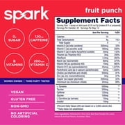AdvoCare Spark Energy Drink Mix – Vitamin & Amino Acid Powder Supplement, Fruit Punch Flavor, 10.5 oz