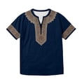 thumbnail image 5 of Henley Shirts for Men Summer Casual Retro Print Short Sleeve T Shirts for Man Renaissance Top Party Wear, 5 of 5