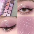thumbnail image 2 of Paleta de sombras de ojos con brillo perlado, 10 colores, resistente al agua, pigmento brillante, maquillaje de ojos Natural encantador Gao Jinjia LED, 2 of 2