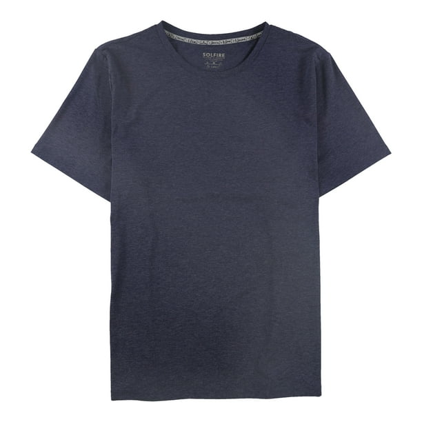 SOLFIRE Mens Standard Basic T-Shirt navyhthr S