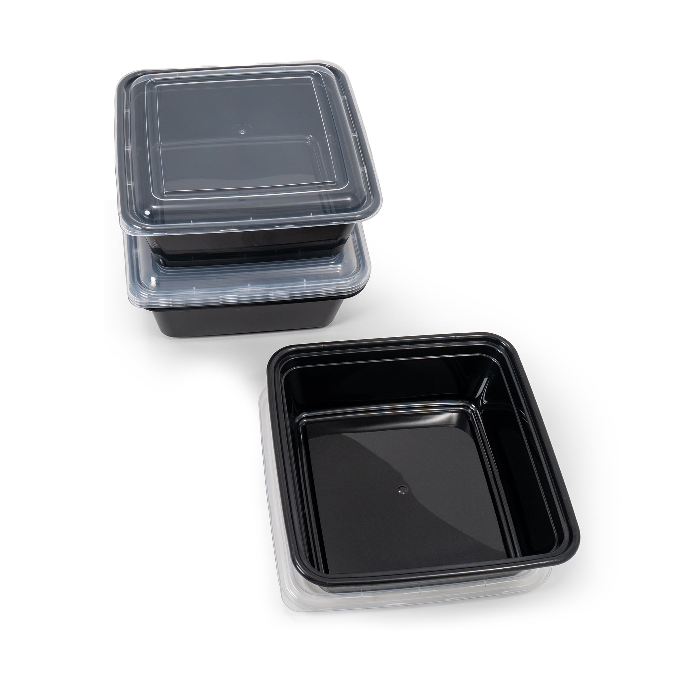 (2 pack) Mainstays 10-Piece (5 Containers + 5 Lids) 8-Cup Tall Square Meal Prep, BPA-Free, Microwave & Dishwasher Safe
