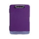 thumbnail image 3 of Portapapeles de perfil bajo con almacenamiento y portalápices. Portapapeles de polipropileno resistente al polvo, tamaño A4. Violeta oscuro, 3 of 9