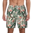 thumbnail image 3 of Uemuo Palm Trees and Tropical Pattern Mens Swim Trunks Quick Dry Board Shorts with Mesh Lining, Stretch Beach Shorts Quick Dry No-Chafing Board Shorts-Large, 3 of 9