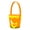 Orange, variant on Whoamigo Easter Baskets with Handle Non-Woven Hunt Egg Tote Bag Colorful Painted Pattern for Home Festival Party Kids Children