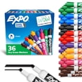 thumbnail image 1 of EXPO Low-Odor Dry Erase Markers, Chisel Tip, Assorted Colors, 36 Pack, 1 of 7