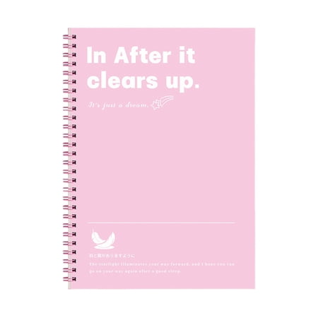 B5 Lined Spiral Notebook Pastel Color Journal College Ruled Wirebound Notebook with Motivational Quote Cover Premium Thick Paper Notebook for Writing Note Taking Office Use