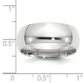 thumbnail image 2 of Primal Gold 14 Karat White Gold 8mm Standard Comfort Fit Wedding Band Size 11, 2 of 11