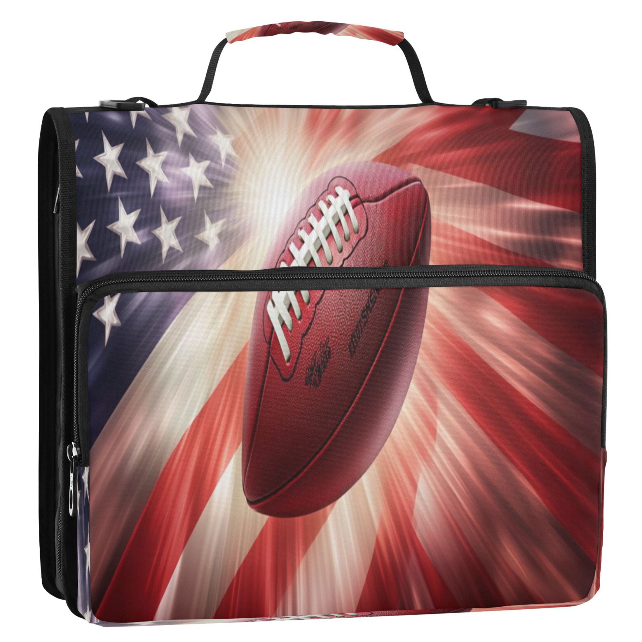 YAZAOO Zipper Binder trapper keeper Documents Organized Design Touchdown Triumph Printed