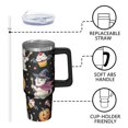 thumbnail image 3 of 30oz Halloween Tumbler with Handle, Witch Skull | Print | Halloween Gifts for Family & Friends | with Lids and Straws | Stainless Steel Insulated | Coffee Travel Mug, 3 of 5