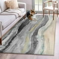 thumbnail image 2 of Grey Coastal Area Rug 3x5 FT, Non Slip Entryway Bedside Carpet, Summer Beach Nautical Abstract Art Washable Soft Floor Carpet Indoor Mat Non-Shedding Throw Rug for Dorm Kitchen Home Office, 2 of 9