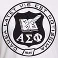 thumbnail image 3 of CafePress - Alpha Sigma Phi Black And White Seal T Shirt - Fitted T-Shirt, Vintage Fit Soft Cotton Tee, 3 of 4