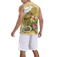 thumbnail image 5 of Easygdp Australian White Tree Frog Sitting on Branch Men's Mesh Basketball Jersey Quick Drying Sleeveless Shirts Fitted Muscle Tank Tops Sport Round Neck T-Shirt - X-Large, 5 of 9