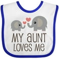 thumbnail image 3 of Inktastic My Aunt Loves Me Boys or Girls Baby Bib, 3 of 4