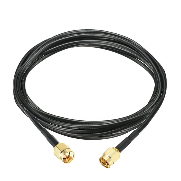 Adaptador coaxial RF SMA macho a SMA macho Uxcell, cable de extensión de 1pcs 1.5m