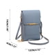 thumbnail image 5 of Bolsas para Mujeres Se Oponen Al Robo Bolsa de Teléfono de Cuero Bolsa Linda para Llevar Teléfonos Móviles Bolsa de Llave de Moda Bolsas Pequeñas para Mujeres, 5 of 5