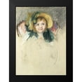 thumbnail image 2 of Cassatt, Mary 11x14 Black Modern Framed Museum Art Print Titled - Sara in a Bonnet with a Plum Hanging Down, 2 of 5