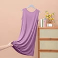 thumbnail image 5 of Xixinqiwan Nightshirts for Women Clearance Cotton Sleepwear Nightgowns Casual Lounge Long Sleeveless Summer Nightdress Hot Pink XXXXL, 5 of 6