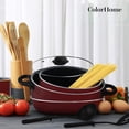 thumbnail image 2 of Batería de Cocina ColorHome Kit Sartenes Acero 16 Pzas Antiadherente Rojo, 2 of 9