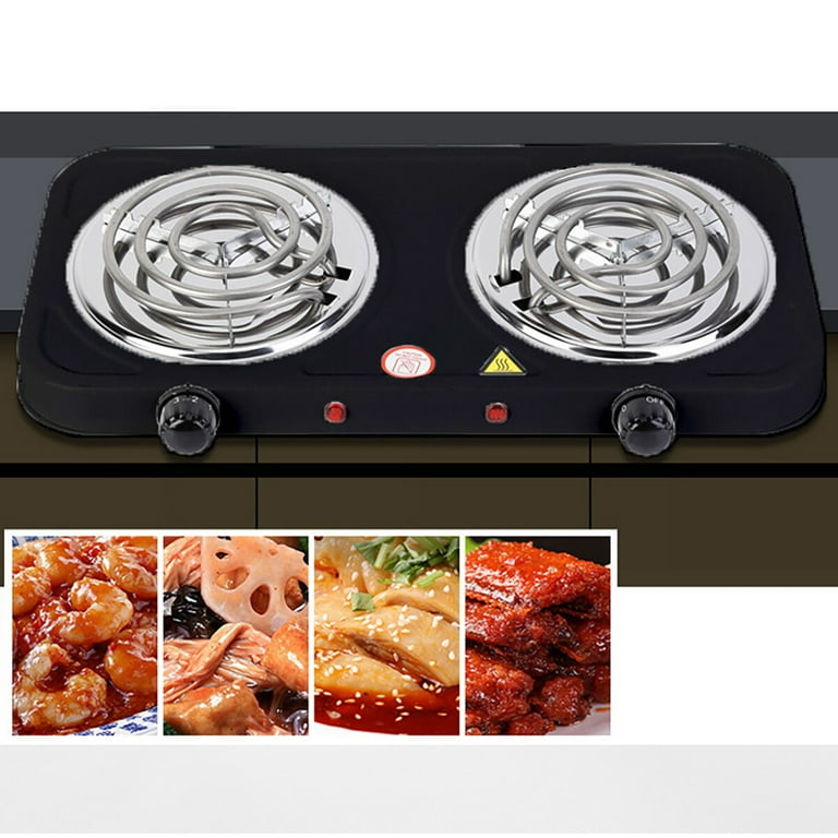 SOONHUA Electrical Double Burner Cooktop, Compact Stove SOONHUA Electrical Double Burner Cooktop, Compact Stove