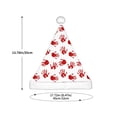 thumbnail image 3 of Haiem Bloody Hand Pattern Santa Hat Confortable Velvet Christmas Hat for Christmas Party Favors Fit for Adults and Kids, 3 of 6