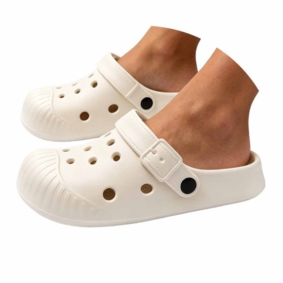 MDUKONU Unisex Clogs with Arch Support, Lightweight Garden Shoes for Women and Men Size: 40/41 Khaki