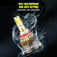 thumbnail image 5 of 2 uds H1 H3 H7 H11 9005 9006 9012 880 H4 Faros delanteros de coche Temperatura de dos colores Alto brillo 38w 7600lm Reemplazo de bombillas LED para faros delanteros compatibles, 5 of 5