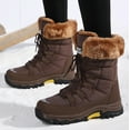 thumbnail image 5 of Womens Snow Boots Winter Fur Lined Waterproof Walking Boots Lightweight Outdoor Ankle Boots Ladies Warm Shoes Anti-Slip Mid Calf Boots, 5 of 15