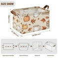 thumbnail image 7 of Yayeee Foldable Storage Basket for Shelves with Handles Waterproof Cloth Bins, Fall Mug Pattern, 7 of 7